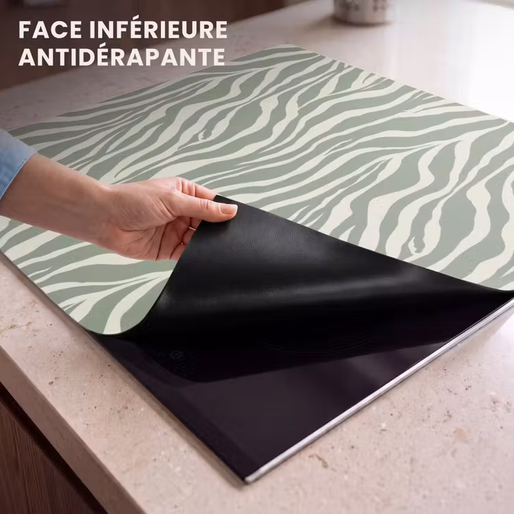 Protection plaque induction - Zèbre - Motif - Vert — 7