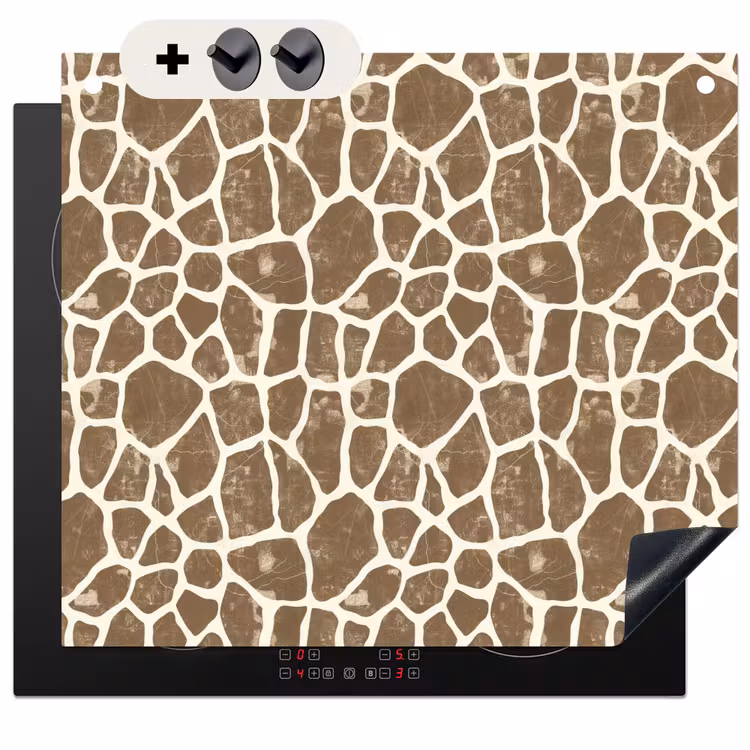Protection à induction avec crochets - Girafe - Classique - Marron — 3