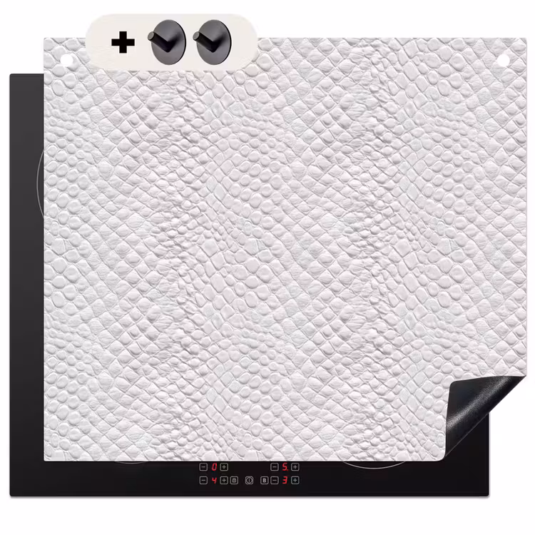 Protection à induction avec crochets - Serpent - Motif - Blanc — 3