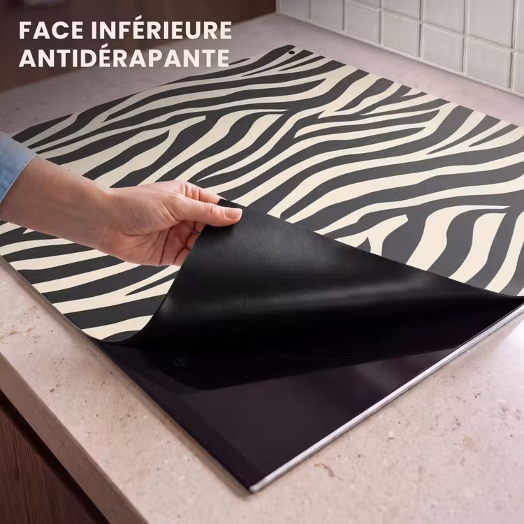 Protection à induction avec crochets - Zebra - Print - Classic - Black — 4