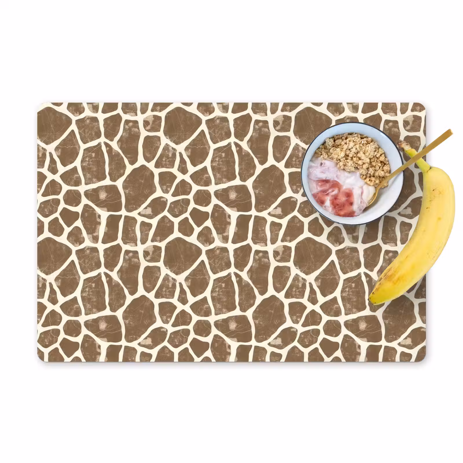 Set de table – 6 pièces - Girafe - Classique - Marron — 1