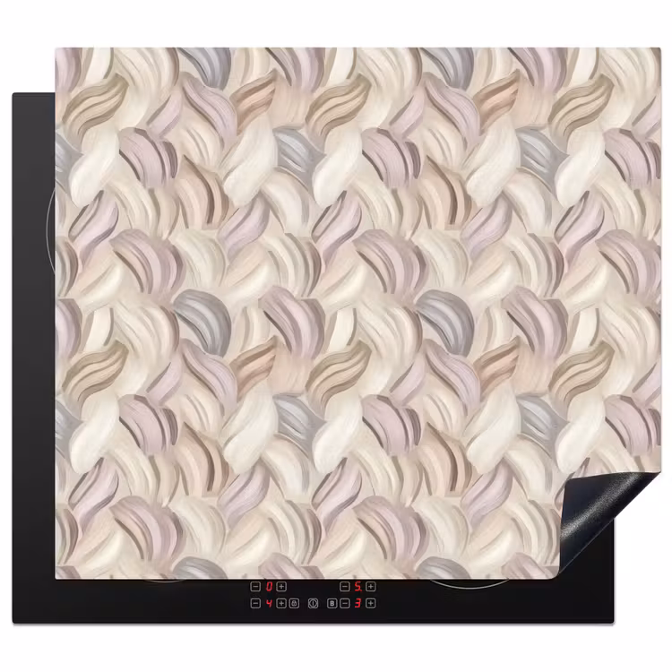 Protection plaque induction - Abstrait - Ondulé - Pastel — 1