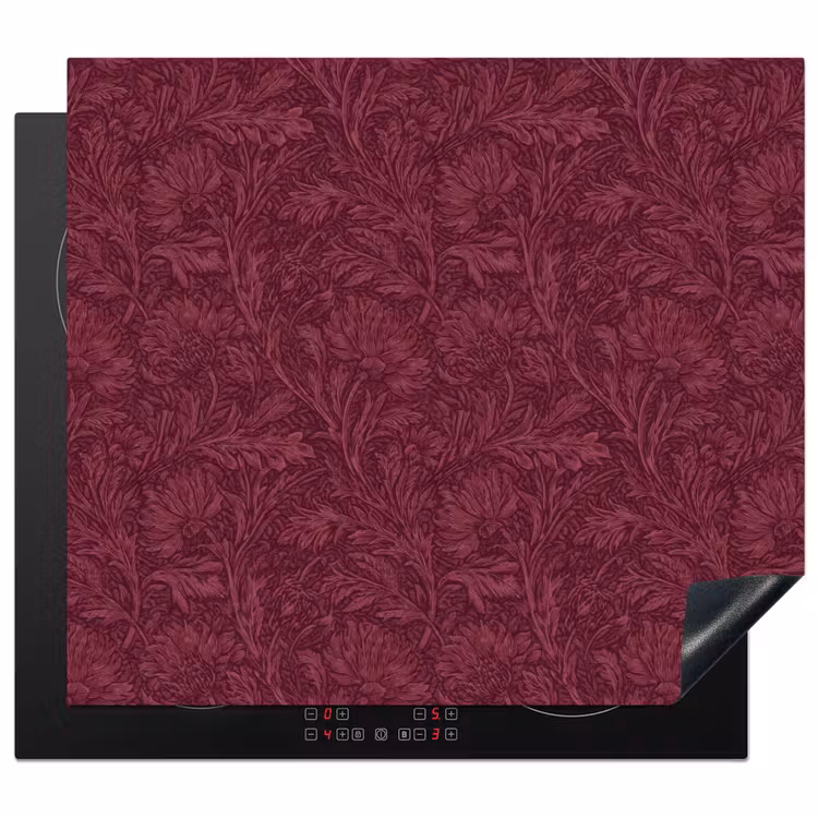 Protection plaque induction - Feuilles - Motif - Violet — 1
