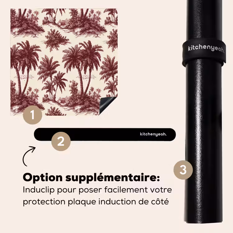 Protection plaque induction - Tropical - Géométrique - Bourgogne — 8