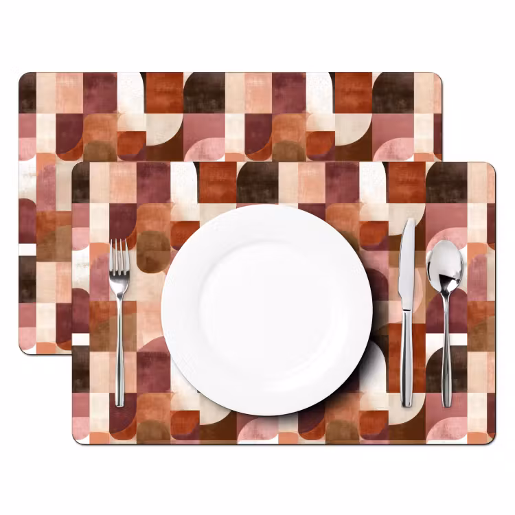 Set de table – 6 pièces - Géométrie - Moderne - Rétro — 2