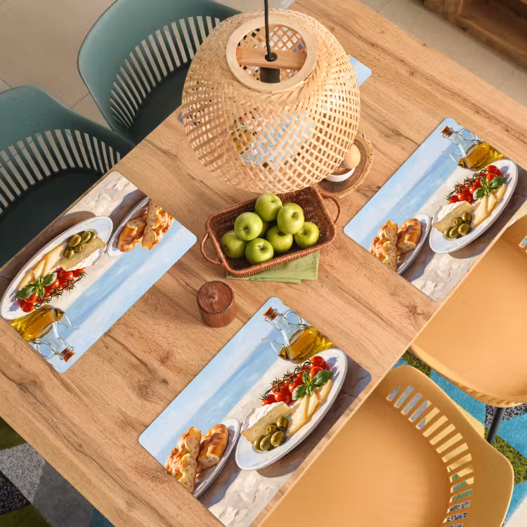 Set de table – 6 pièces - Cuisine - Méditerranée - Nature - Peinture — 3