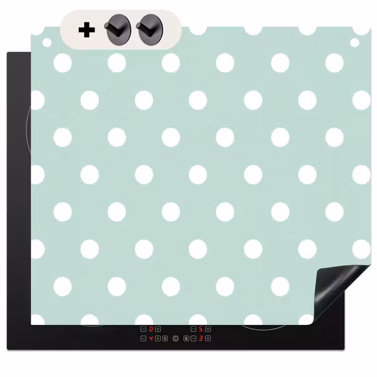 Protection à induction avec crochets - Classique - Polka - Vert — 3