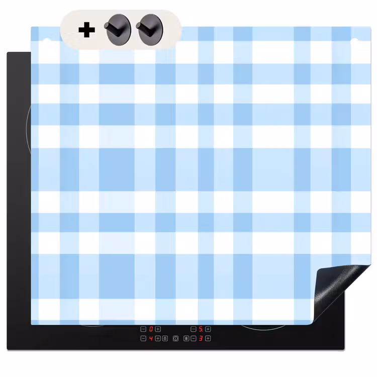 Protection à induction avec crochets - Plaid - Motif - Bleu — 3
