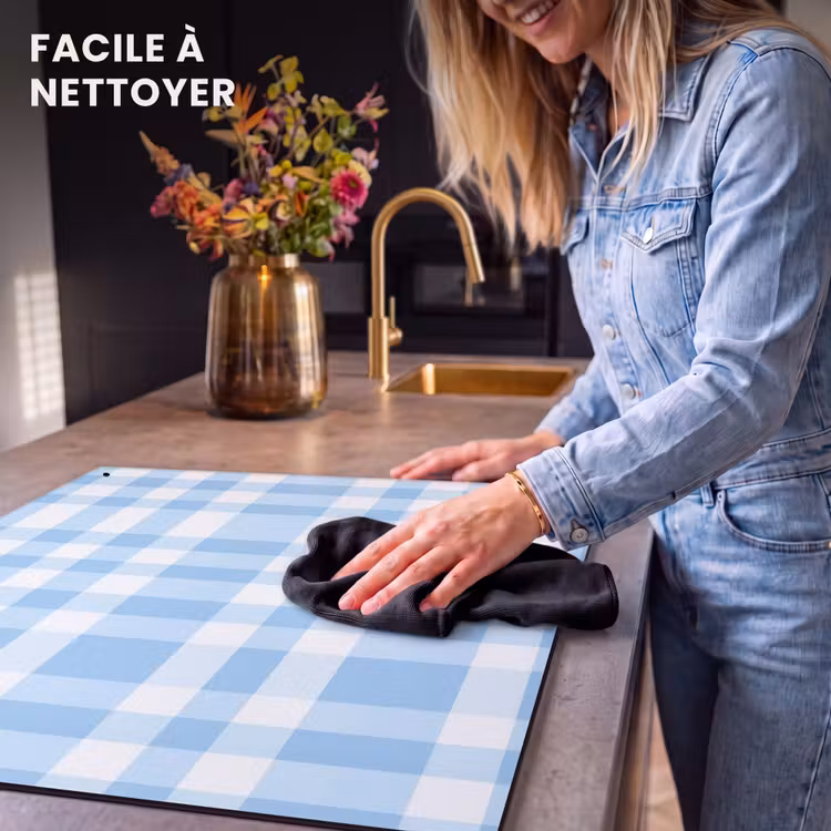 Protection à induction avec crochets - Plaid - Motif - Bleu — 5