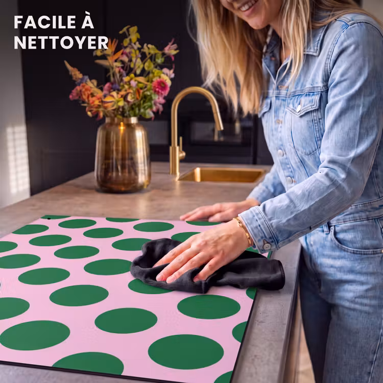Protection à induction avec crochets - Polkadots - Motif - Vert — 5