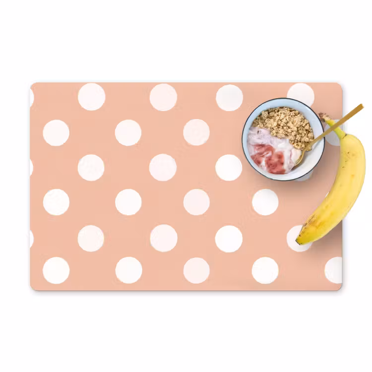 Set de table – 6 pièces - Classique - Polka - Peach — 1