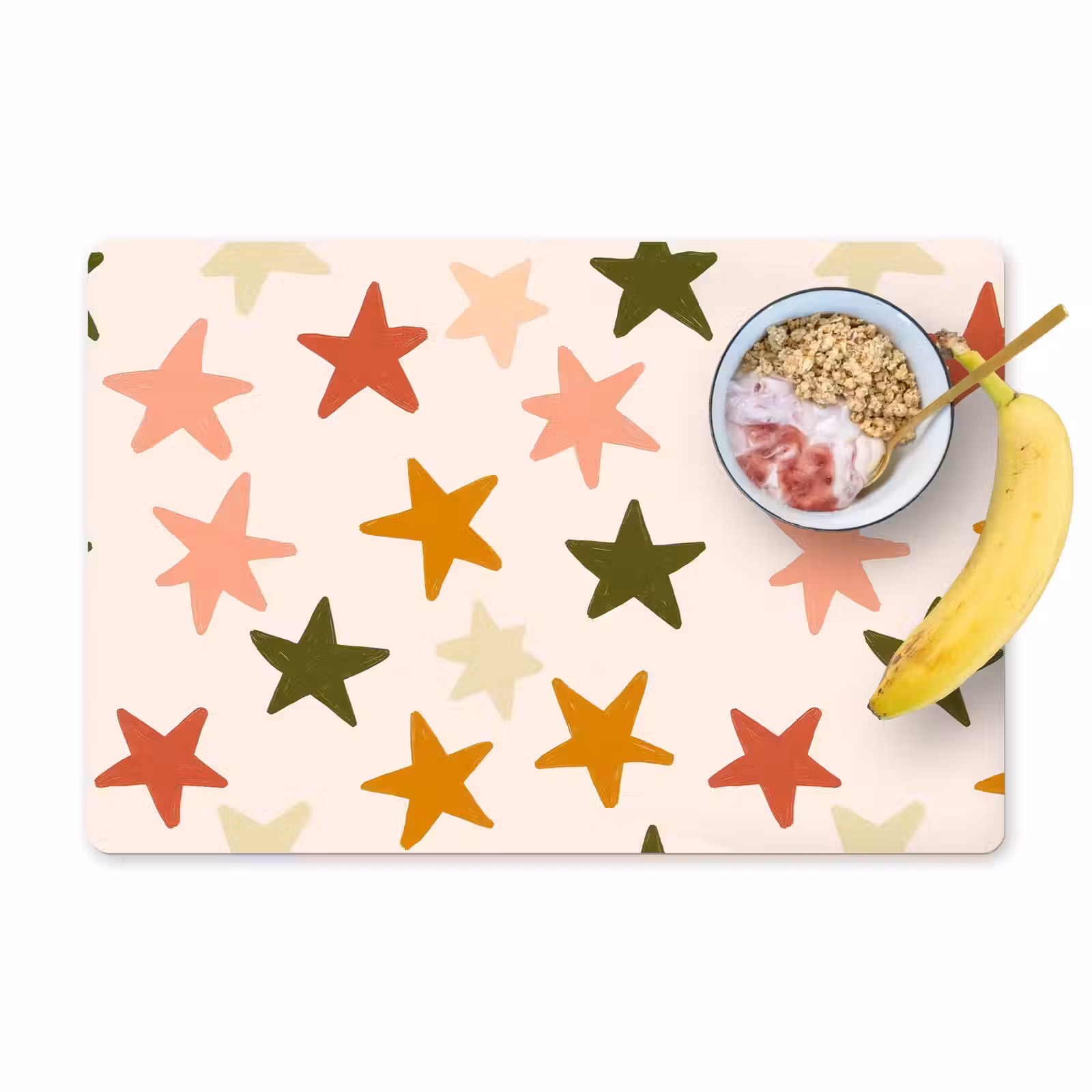 Set de table – 6 pièces - Étoiles - Motif - Coloré — 1