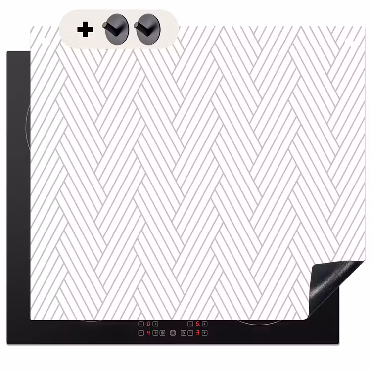 Protection à induction avec crochets - Graphique - Motif - Moderne - Tissé — 3