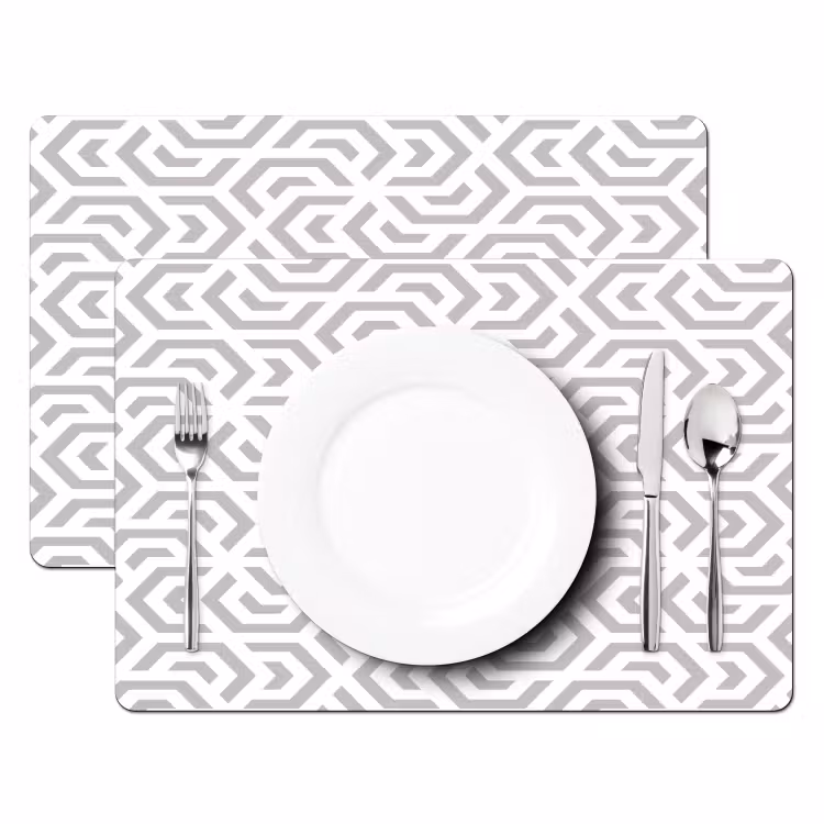 Set de table – 6 pièces - Graphique - Motif - Moderne - Hexagone — 2