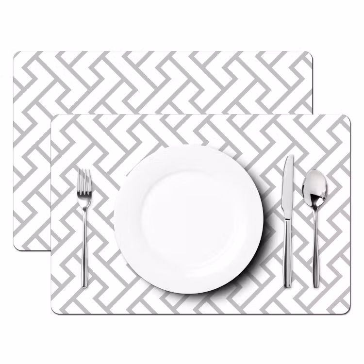 Set de table – 6 pièces - Graphique - Motif - Moderne - Ligne — 2