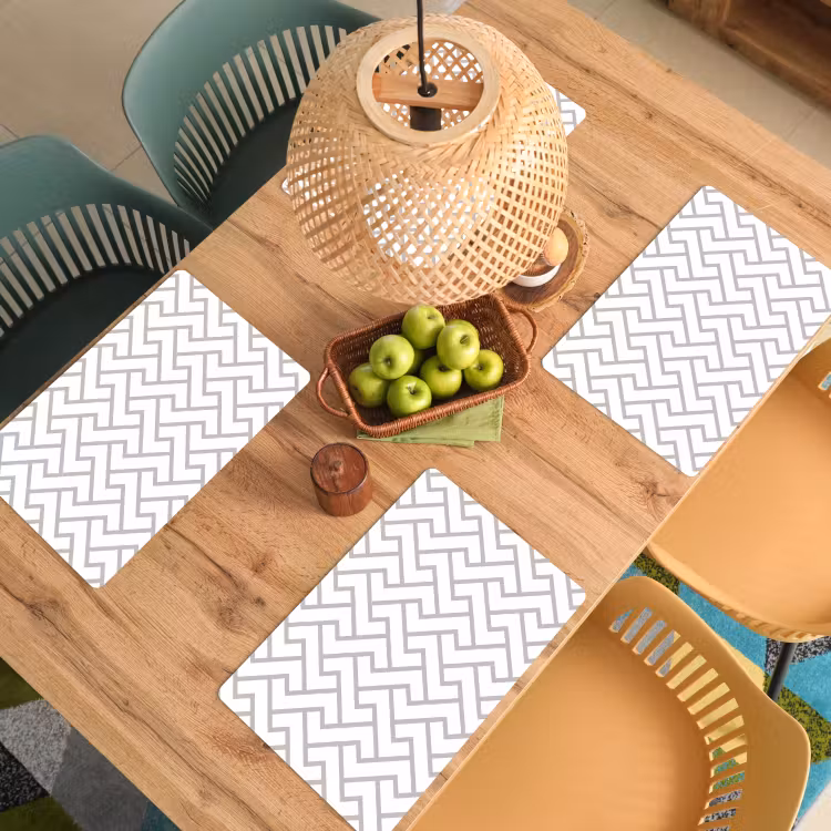 Set de table – 6 pièces - Graphique - Motif - Moderne - Ligne — 3