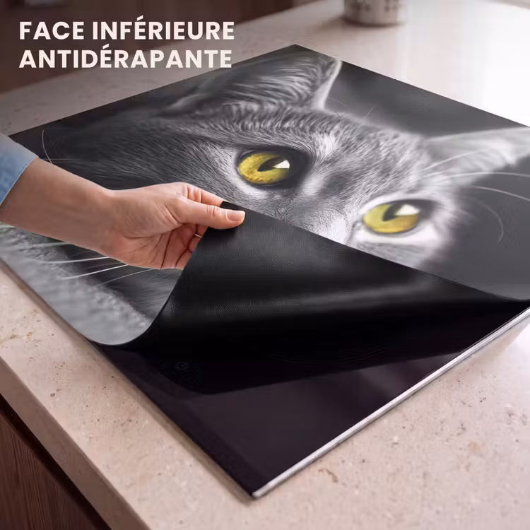 Protection plaque induction - Chat - Gris - Animaux - Chat — 7
