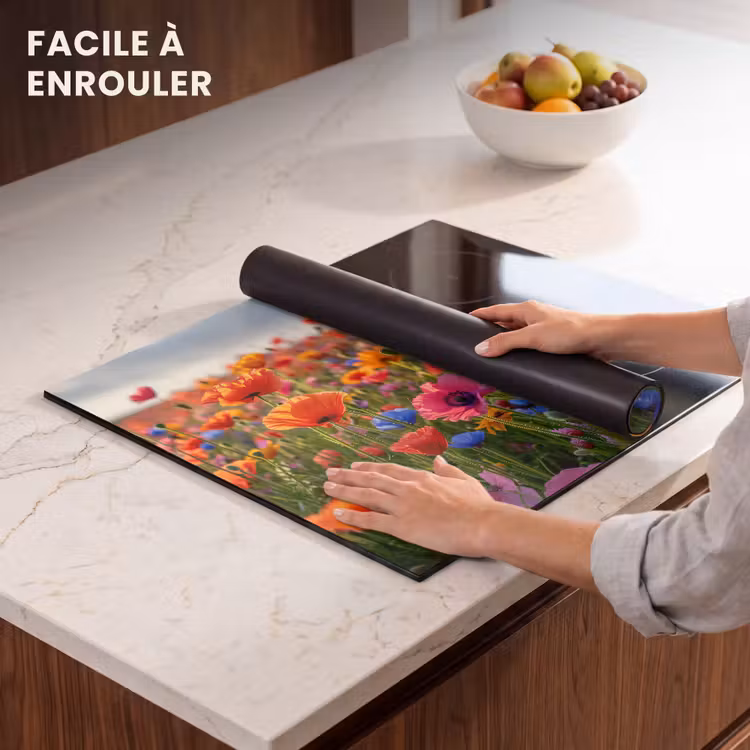 Protection plaque induction - Fleurs - Colorées - Champ de fleurs - Plantes - Orange — 6
