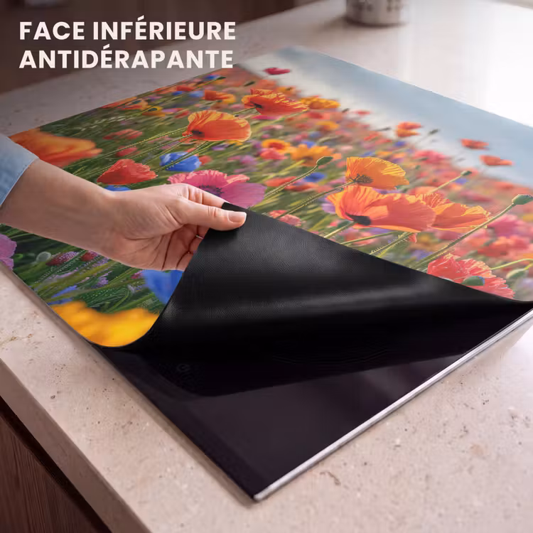 Protection plaque induction - Fleurs - Colorées - Champ de fleurs - Plantes - Orange — 7