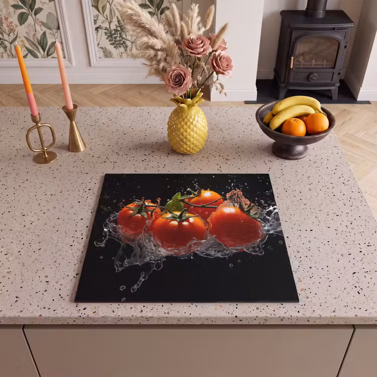 Protection plaque induction - Tomates - Noir - Eau - Rouge - Légumes — 3