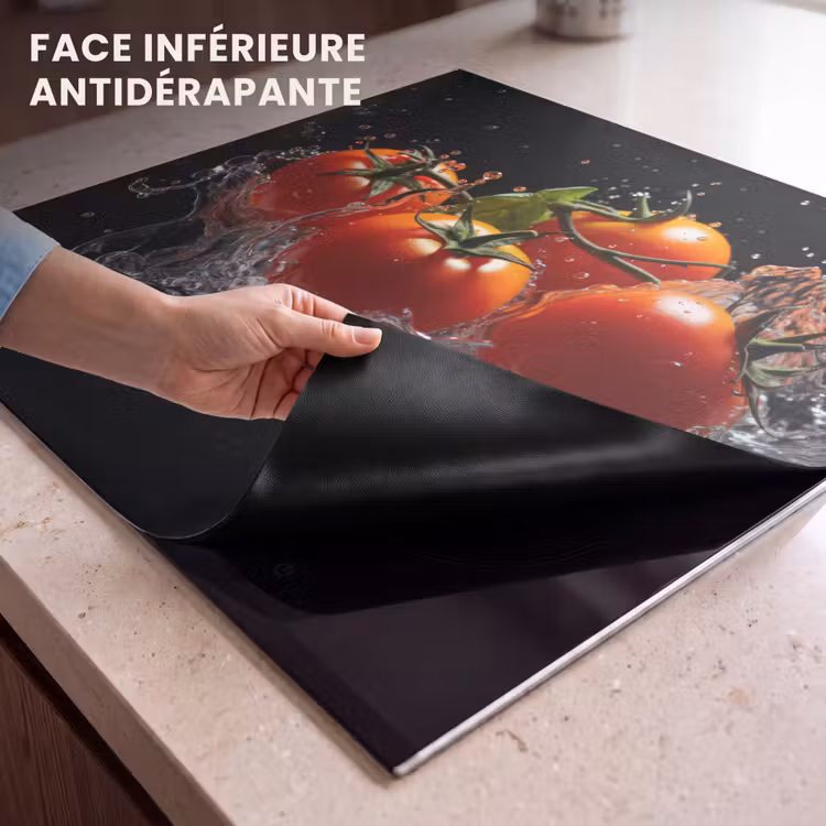 Protection plaque induction - Tomates - Noir - Eau - Rouge - Légumes — 7