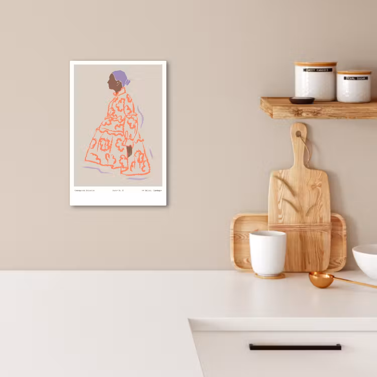 Tableau sur toile - Profil en pastel — 2