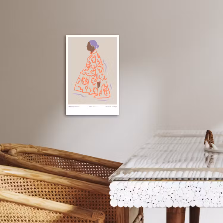 Tableau sur toile - Profil en pastel — 3
