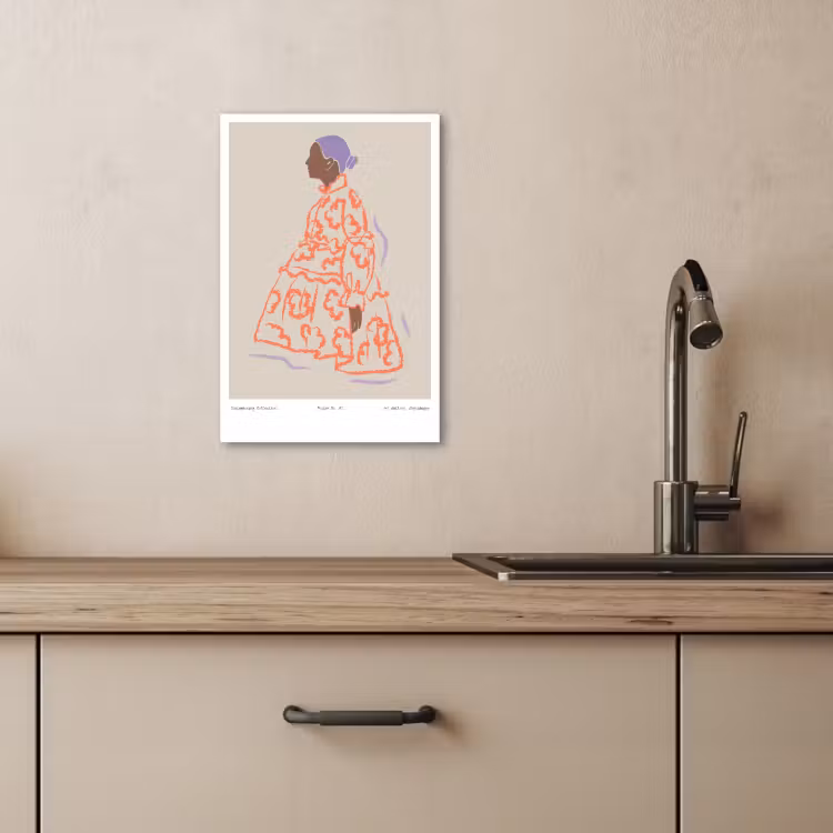 Tableau sur toile - Profil en pastel — 4