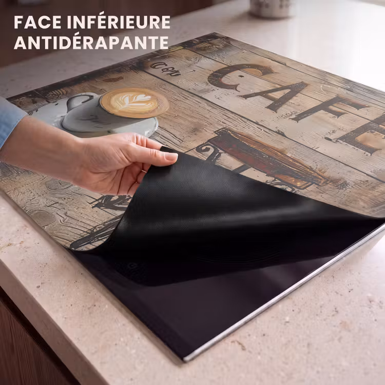 Protection plaque induction - Café - Bois - Café - Etagères — 7