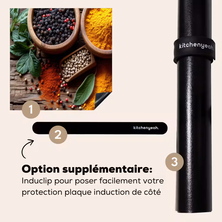 Protection plaque induction - Herbes - Texture du bois - Cuisine - Épices — 8