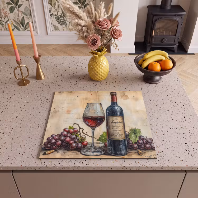 Protection plaque induction - Vin - Raisin - Boisson - Verre à vin - Fruit — 3