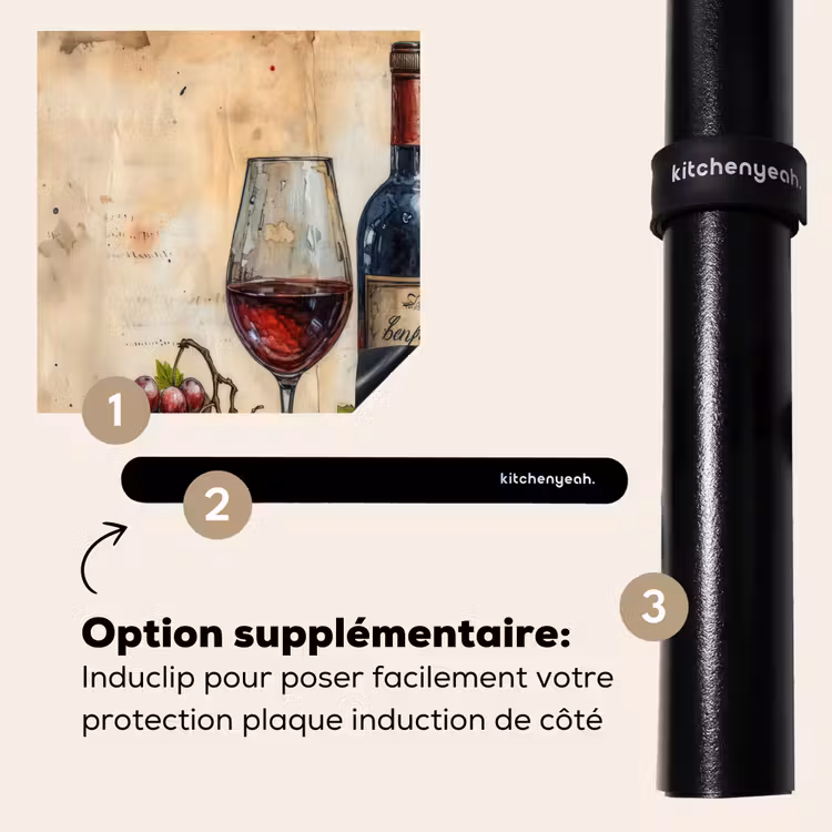 Protection plaque induction - Vin - Raisin - Boisson - Verre à vin - Fruit — 8