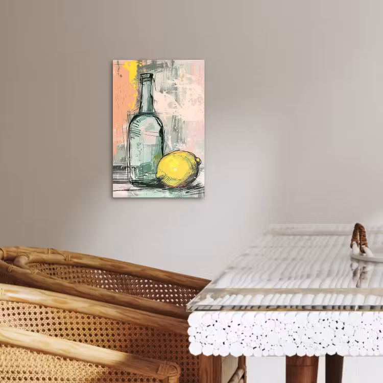 Tableau sur toile - Nature morte au citron — 3