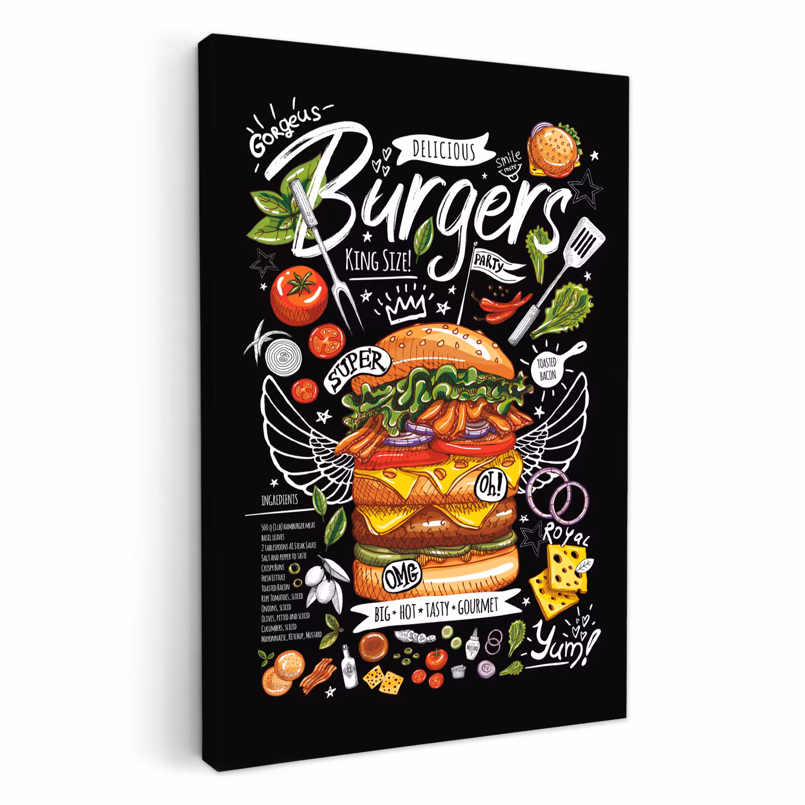 Tableau sur toile - Banquet burger — 1