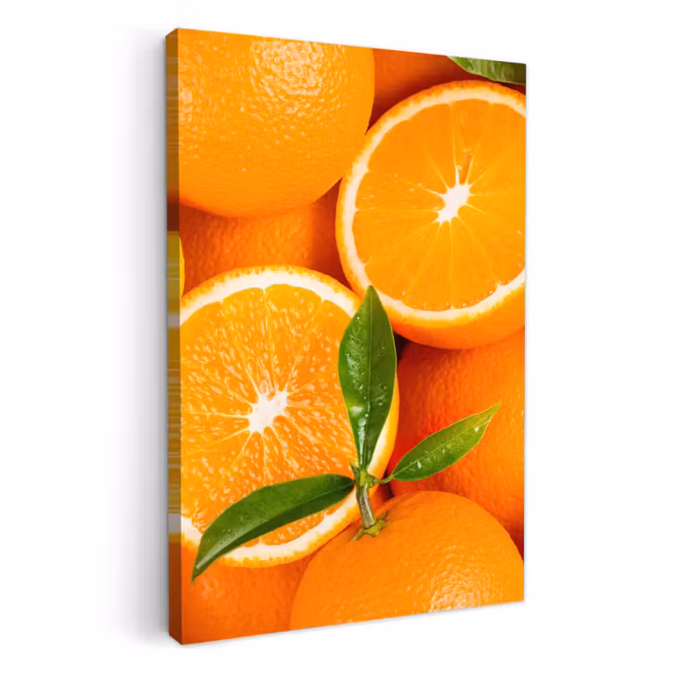 Tableau sur toile - Rayons de soleil orange — 1