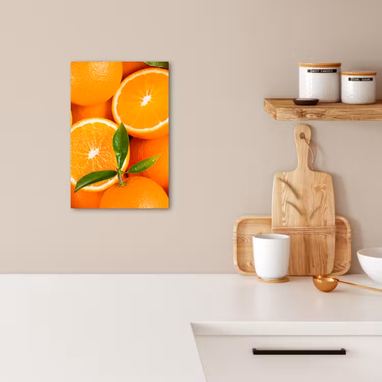 Tableau sur toile - Rayons de soleil orange — 2
