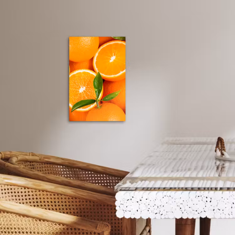 Tableau sur toile - Rayons de soleil orange — 3