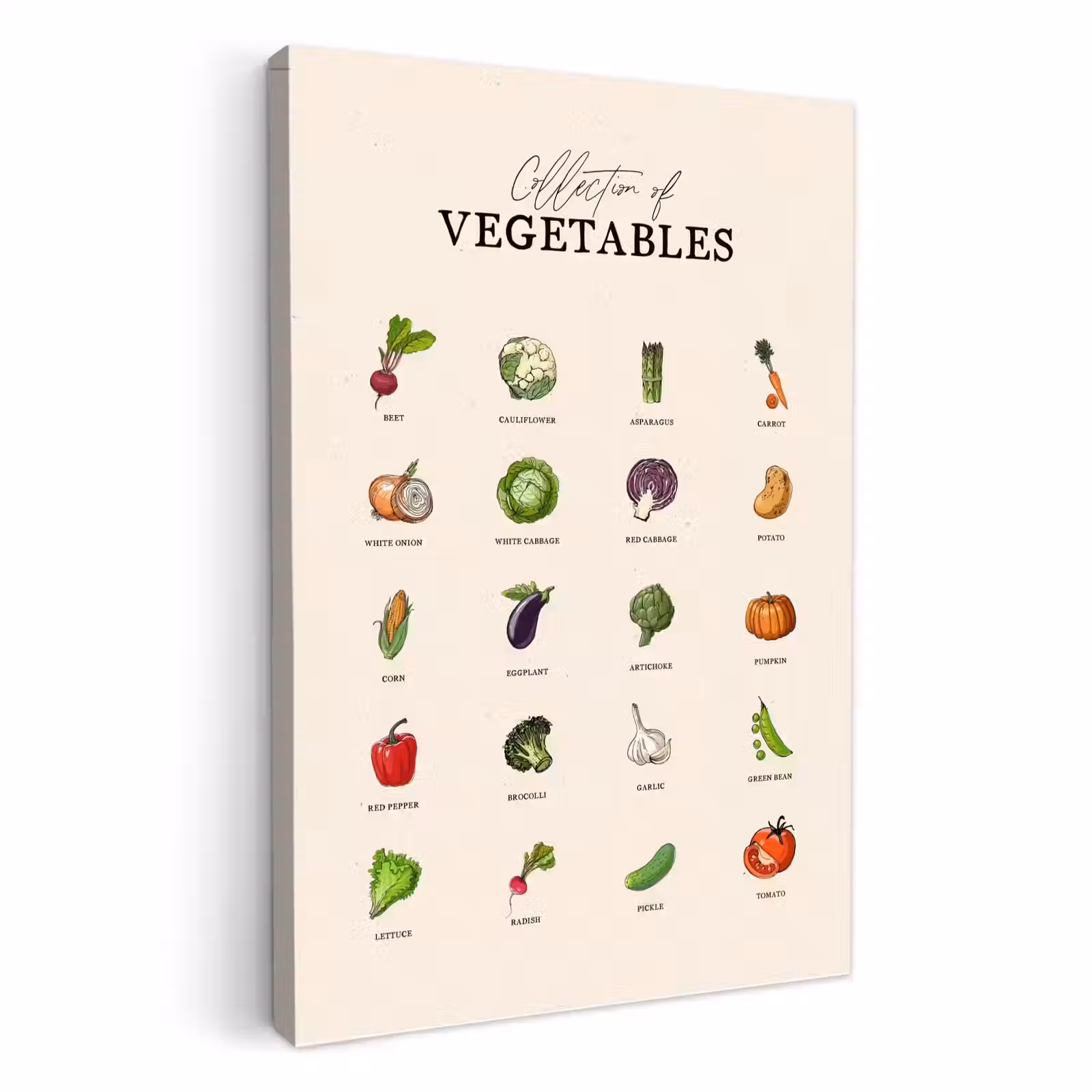 Tableau sur toile - Collection de légumes — 1
