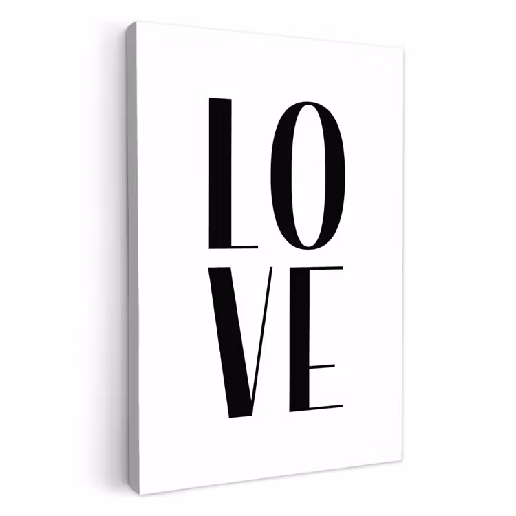 Tableau sur toile - Aimer la typographie — 1