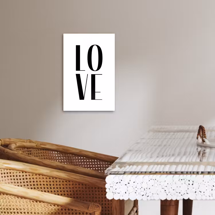 Tableau sur toile - Aimer la typographie — 4