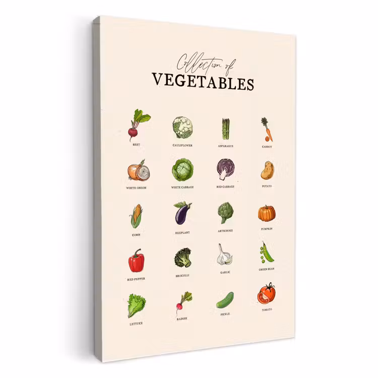 Tableau sur toile - Collection de légumes — 1