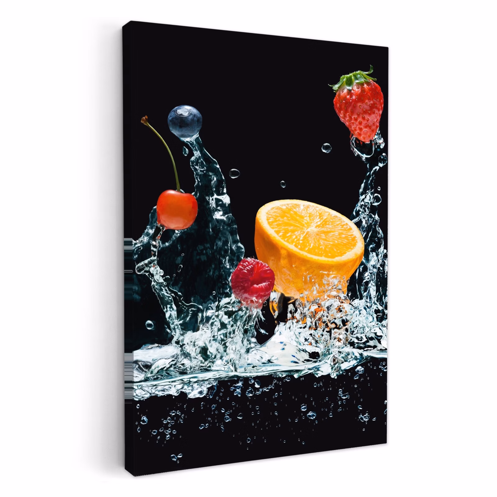 Tableau sur toile - Explosion de la cascade de fruits — 1