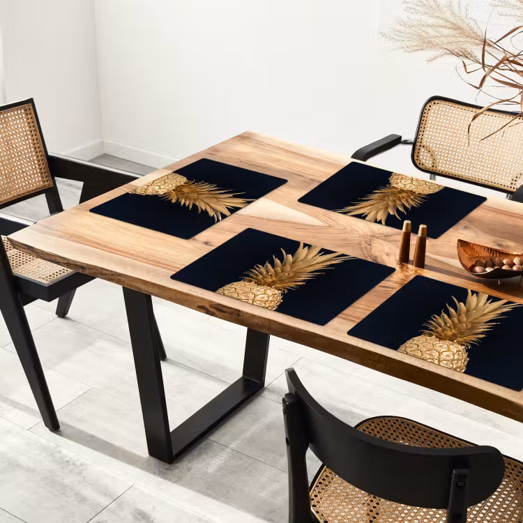 Sets de table - Fruit tropical doré — 4