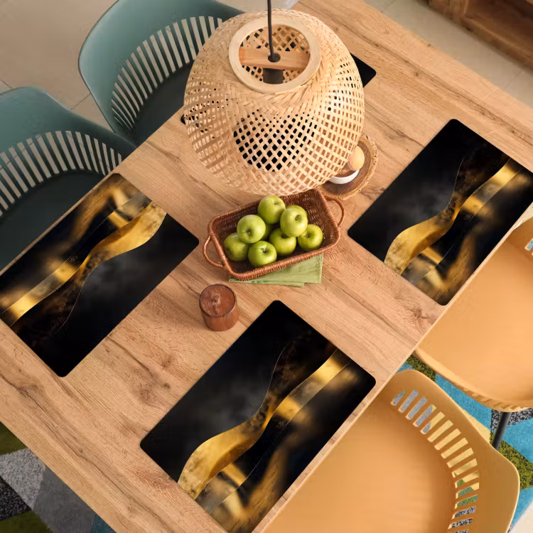 Sets de table - Vagues d'or et d'ombre — 3