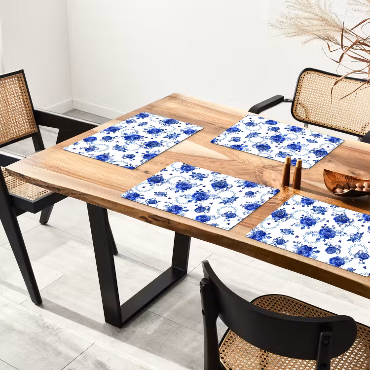 Sets de table - Danse des roses bleues de Delft — 4