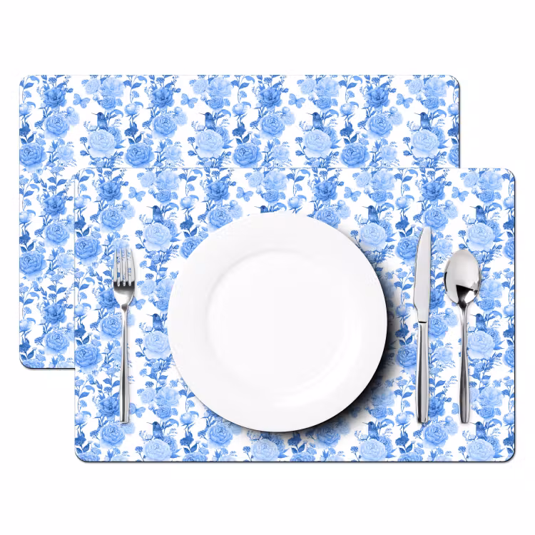 Sets de table - Jardin bleu royal — 2