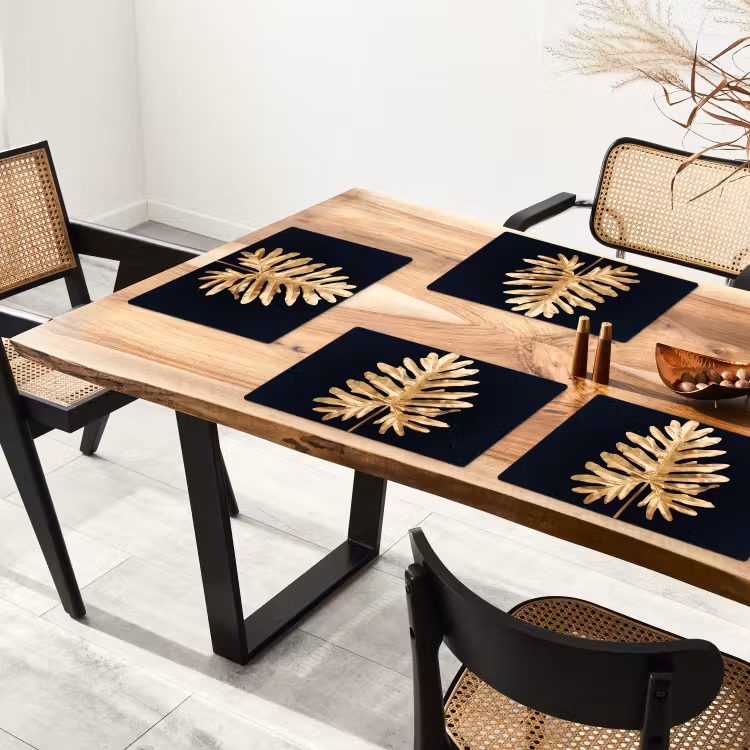 Sets de table - Majesté de la monstera d'or — 4