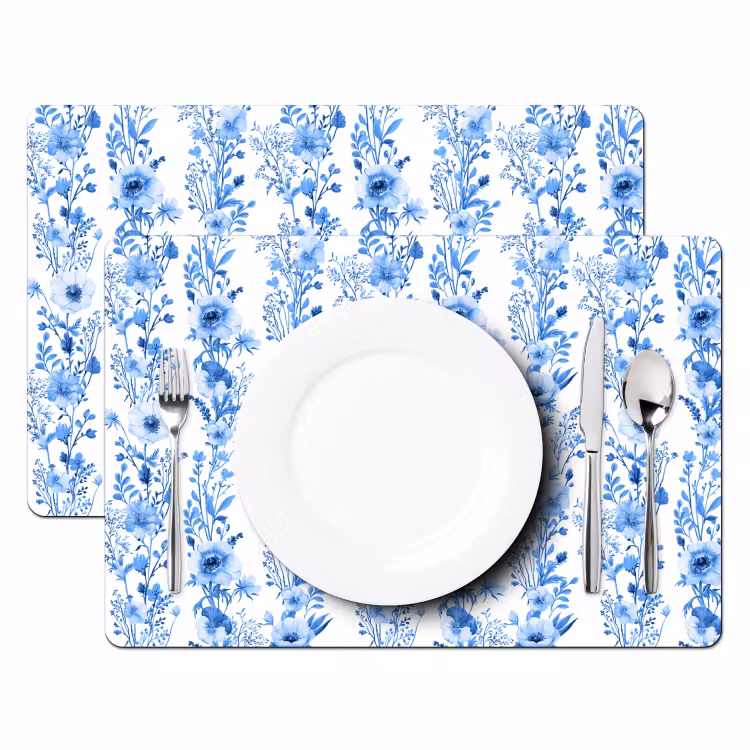 Sets de table - Splendeur botanique bleue — 2