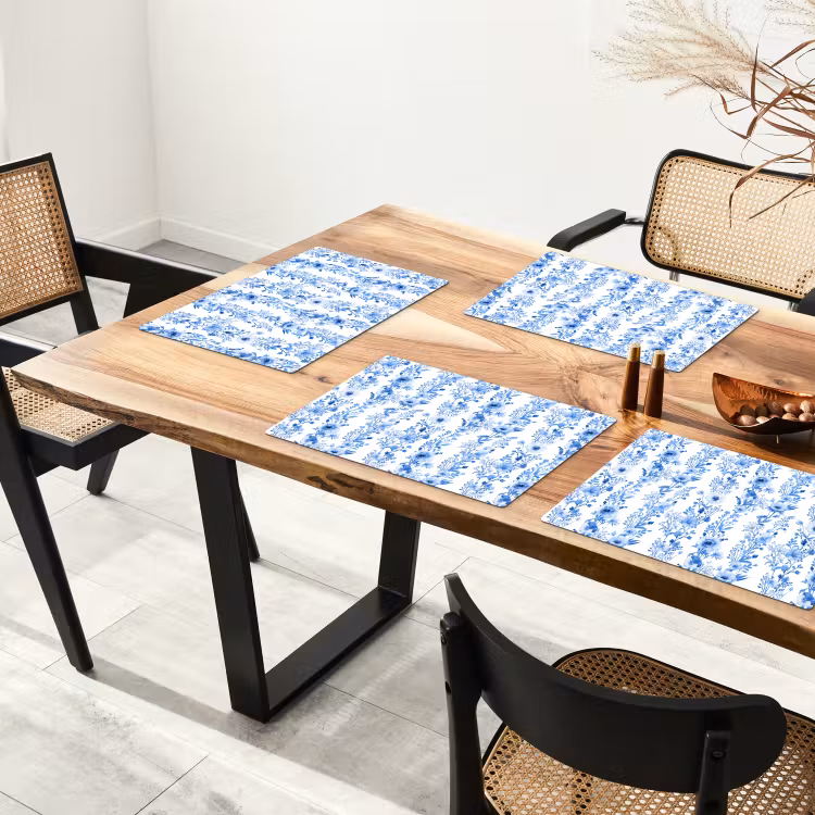 Sets de table - Splendeur botanique bleue — 4