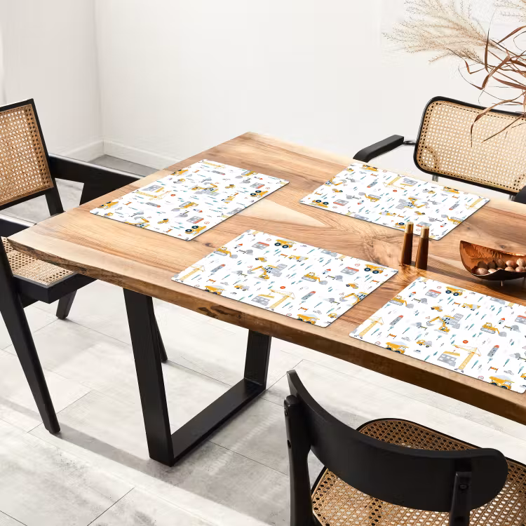 Sets de table en vinyle - Aventure sur un chantier de construction — 4